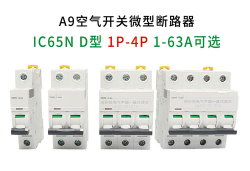施耐德交流小型斷路器IC65N空氣開關代理商D型1P/2P/3P/4P可選